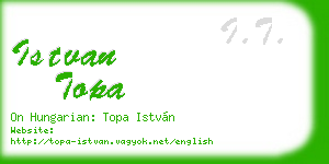 istvan topa business card